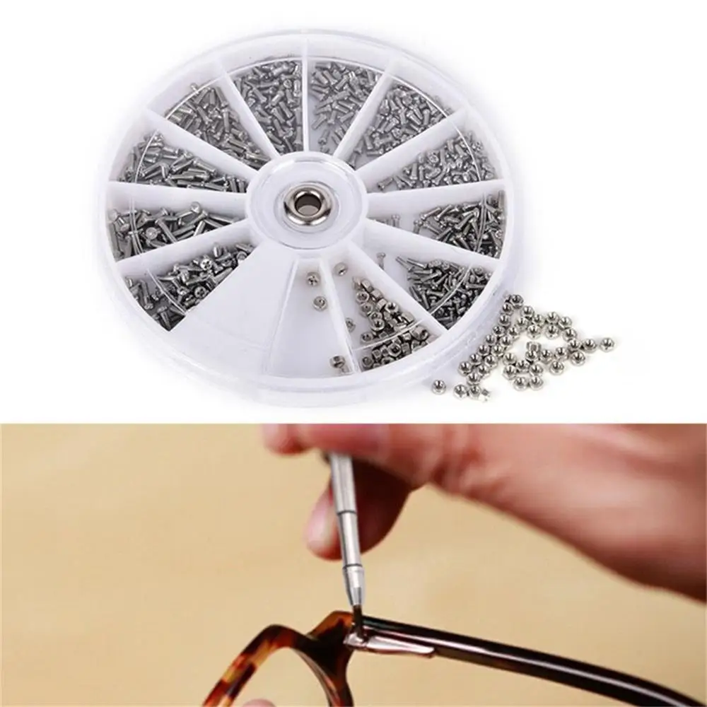 Набор винтов из нержавеющей стали для ремонта электронных очков и часов 1000
