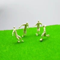 150 miniature figures model football player unpainted toys sand table architecture building scene layout 12pcslot