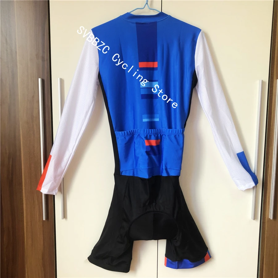 Костюм триатлона с длинным рукавом мужской цельный комплект из Джерси для