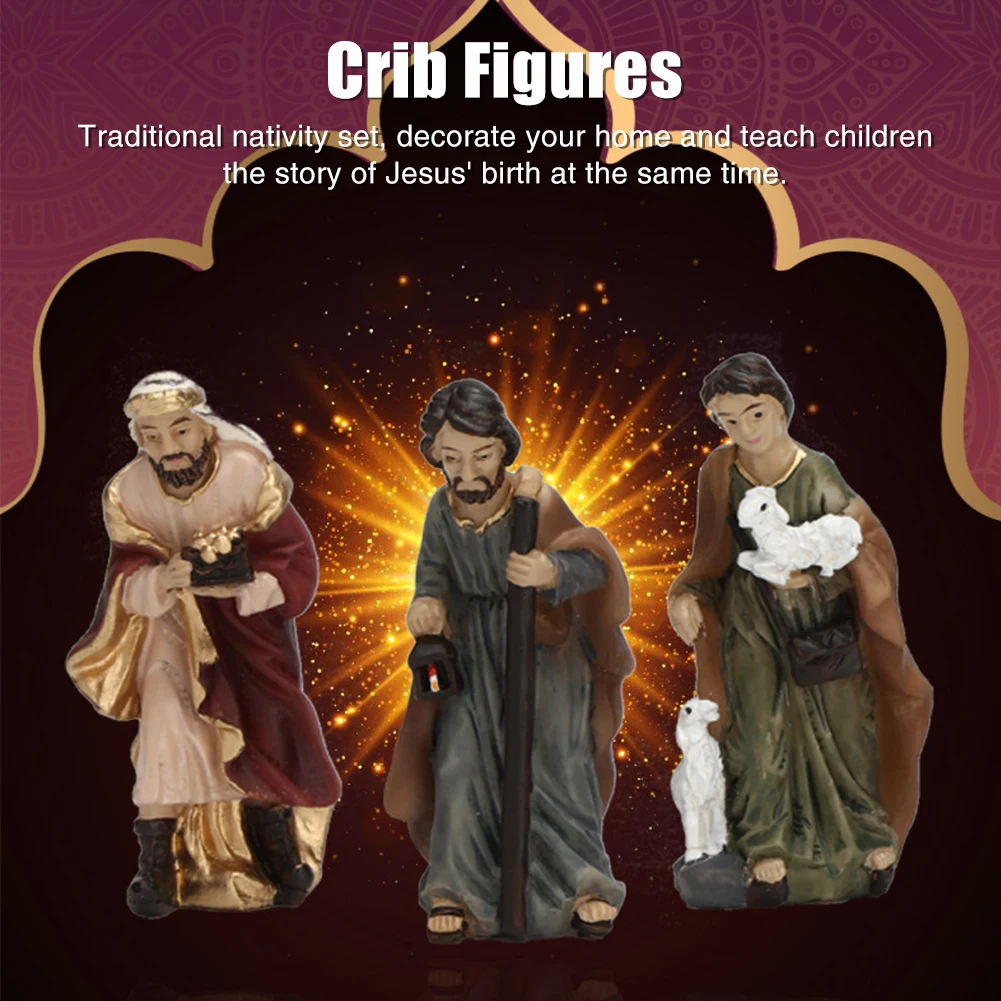 11 шт. католический подарок статуя из смолы фигурки миниатюрные Рождественская