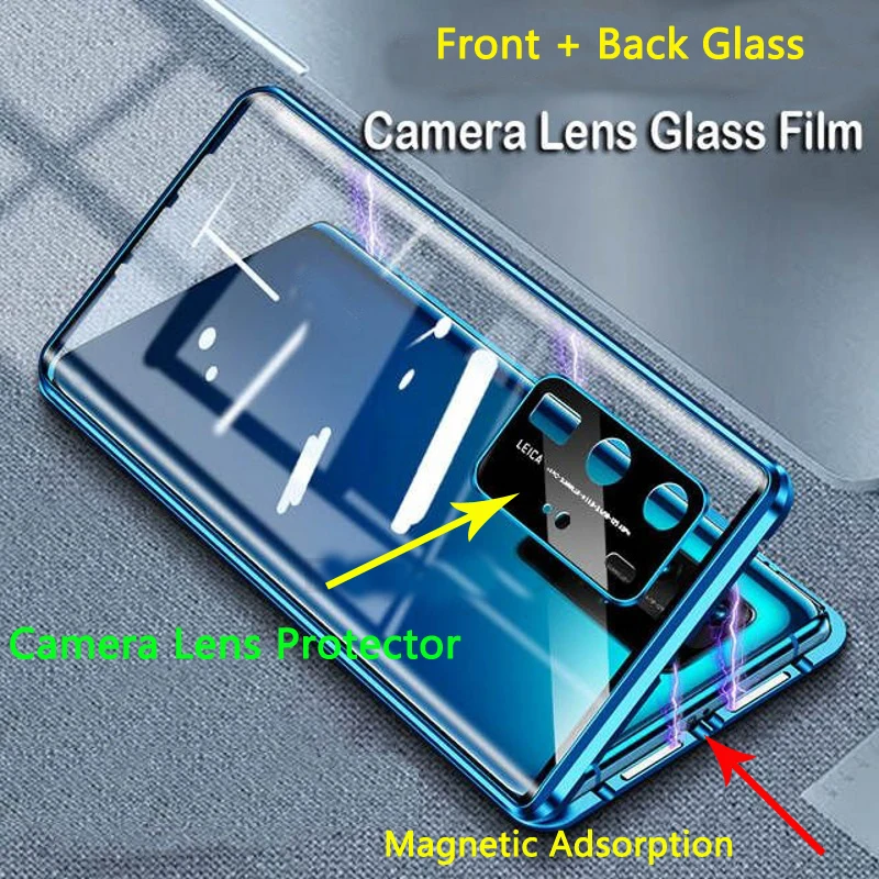 

360 Magnetic Cover For Vivo IQOO Neo 5 Metal Flip Case For Vivo IQOO Neo5 Camera Lens Protector Glass Case IQOO Neo 5 Funda Capa