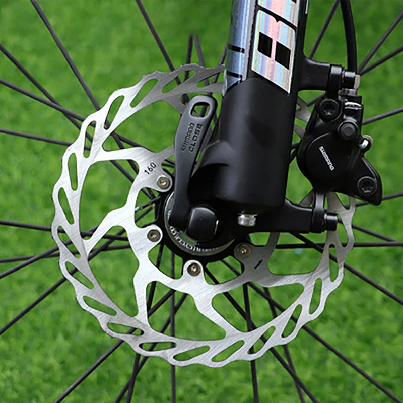 NUTT Bicycle Brake Disc RS6 MTB Road Bike 140/160/180mm Hollow lock One-piece Molding Stainless Steel Heat Dissipation Part | Спорт и