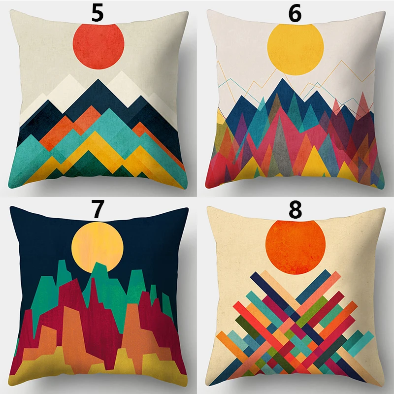 WZH Мандала калейдоскоп и SnowflakeCushion: 45 см х полиэфирная декоративная наволочка