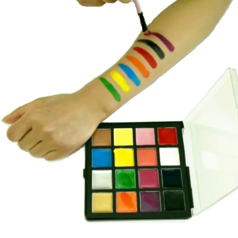 16 цветов набор для рисования лица макияж тела искусство Нетоксичная масляная