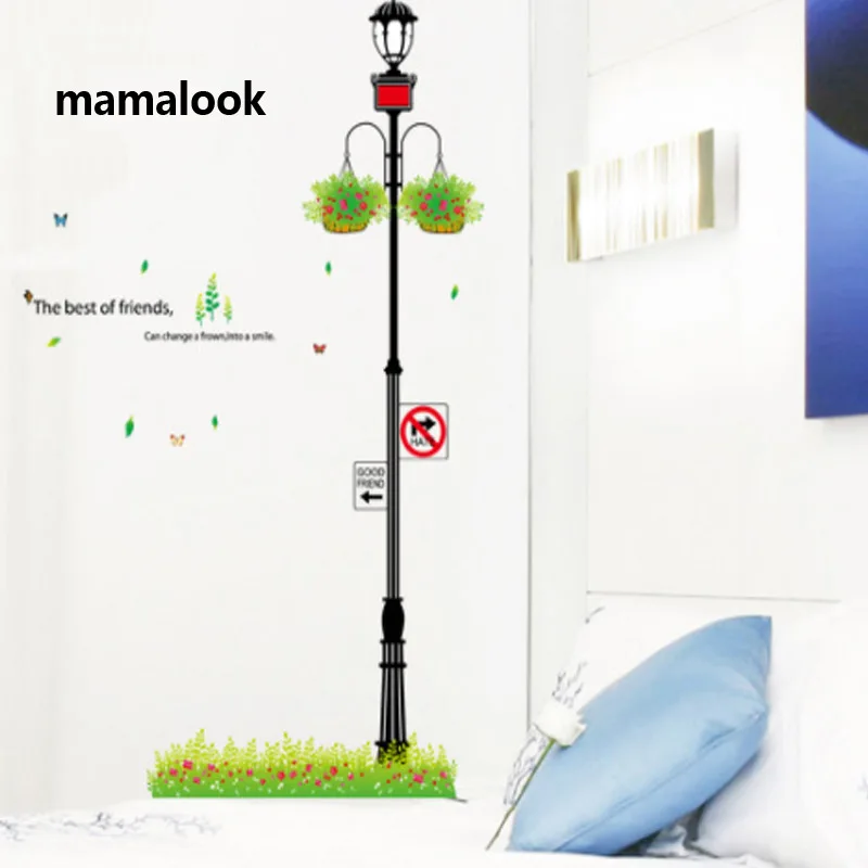 

Kids Friendly Street Light Wall Decal Room Decor Mural For Boys Room Wallpaper Home Stickers