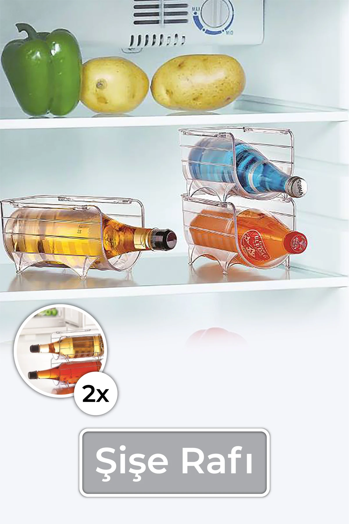 

2'li Bottle Rack
