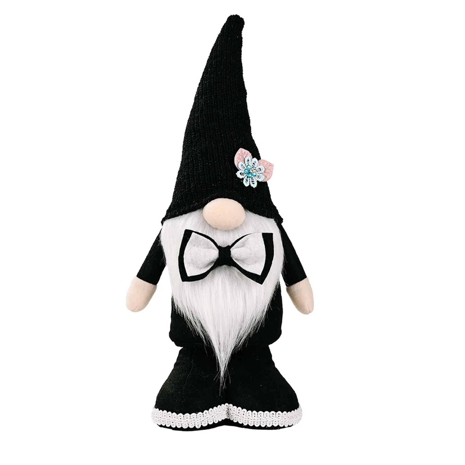 

Wedding Faceless Rudolph Doll Decoration Handmade Soft Stuff Plush Toy Home Living Room Window Decorative Props Ornament DC120