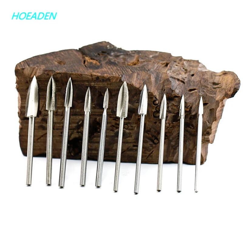 

Wood Carving Drill Bit HSS Engraving Drill Bit Set Solid Carbide Steel Root