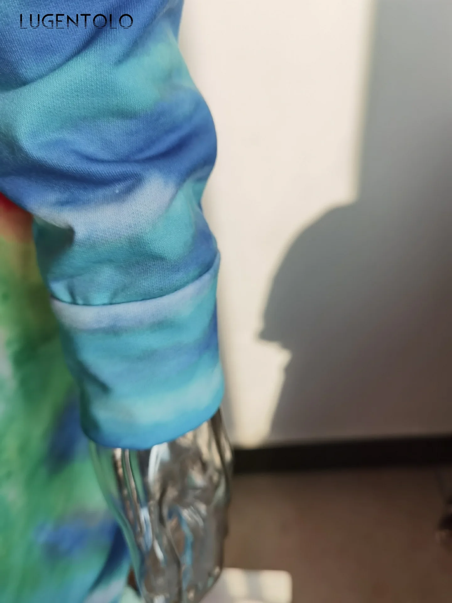 

Women Sweatshirts New Long Top Fashion Thread Tie-Dye Printed Long Sleeve Top Loose Floral Female Casual Sweatshirts Lugentolo