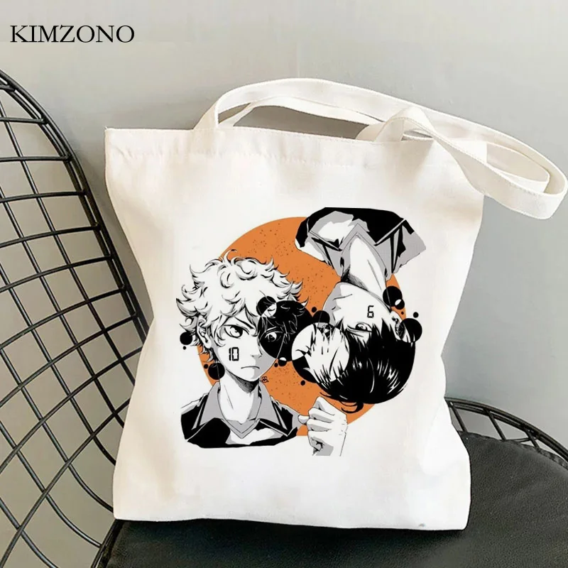 

Сумка для покупок Haikyuu, джутовая хлопковая холщовая сумочка-тоут, тканевый мешок, Сетчатая Сумка