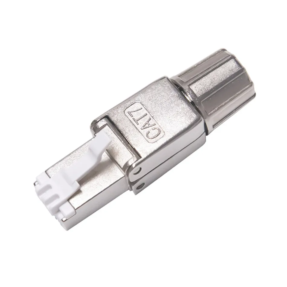 Cat7 экранированный разъем Ethernet RJ45 Cat 7 STP 8P8C для Cat.6/6A/7 23AWG твердый монтажный