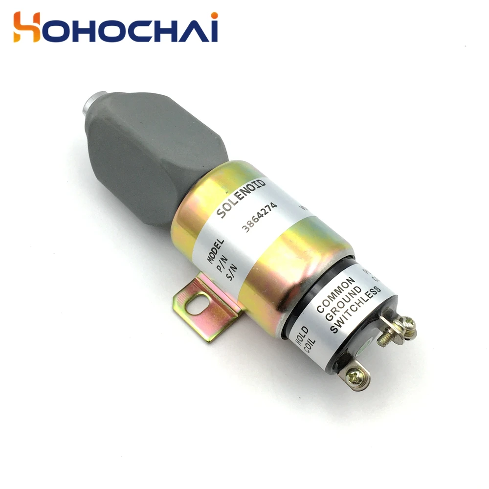 Solenoide de Parada de Combustível do Motor Diesel Adequado para Cummins Oem Tamanhos Diferentes de 1700 a 2536 Sa3766t Peças e acessórios do gerador
