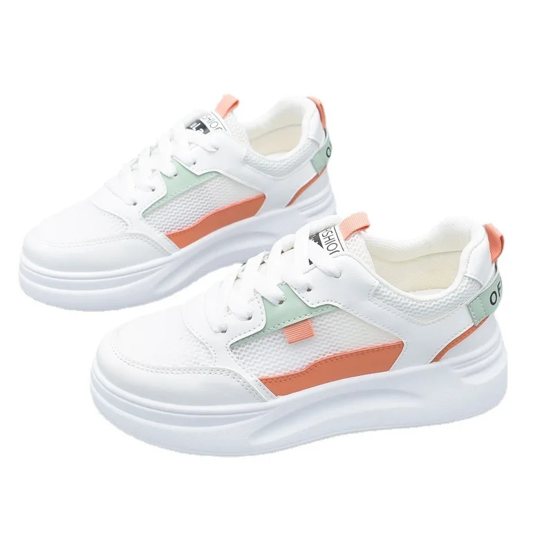 

Summer White Shoes Women 's 2021 Summer Fashion Flat Bottom Student Net Shoes Women 's Breathable Flat Bottom Sports Shoes