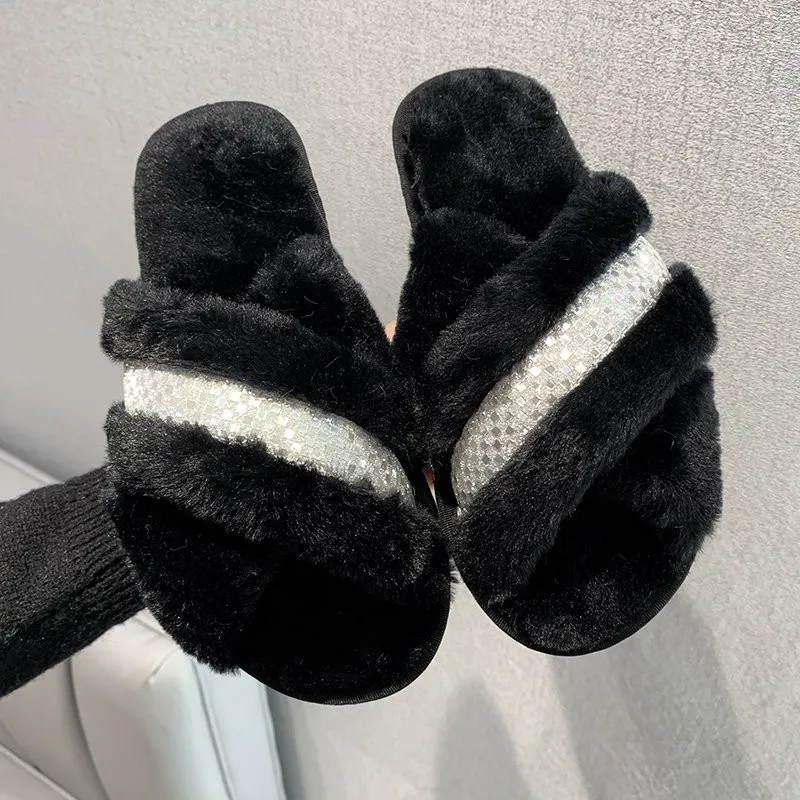 

2021 зимние женские домашние тапочки плюшевые модные теплые женские черные розовые Ytmtloy домашние Zapatillas Mujer Casa