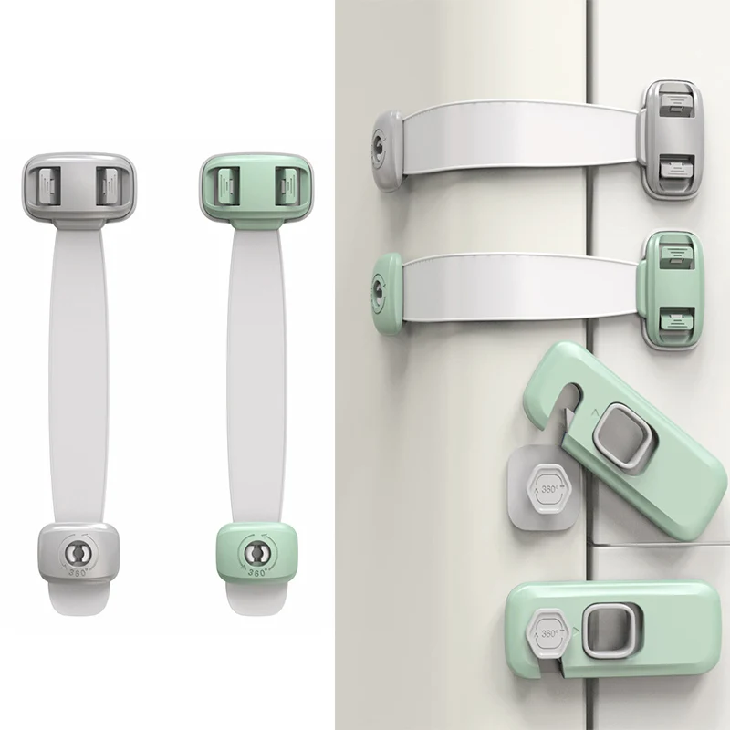 Protecci&oacute;n de seguridad de pl&aacute;stico para beb&eacute;s, productos de seguridad para ni&ntilde;os en armarios, cajas, cerradura, caj&oacute;n, puerta, terminador-2