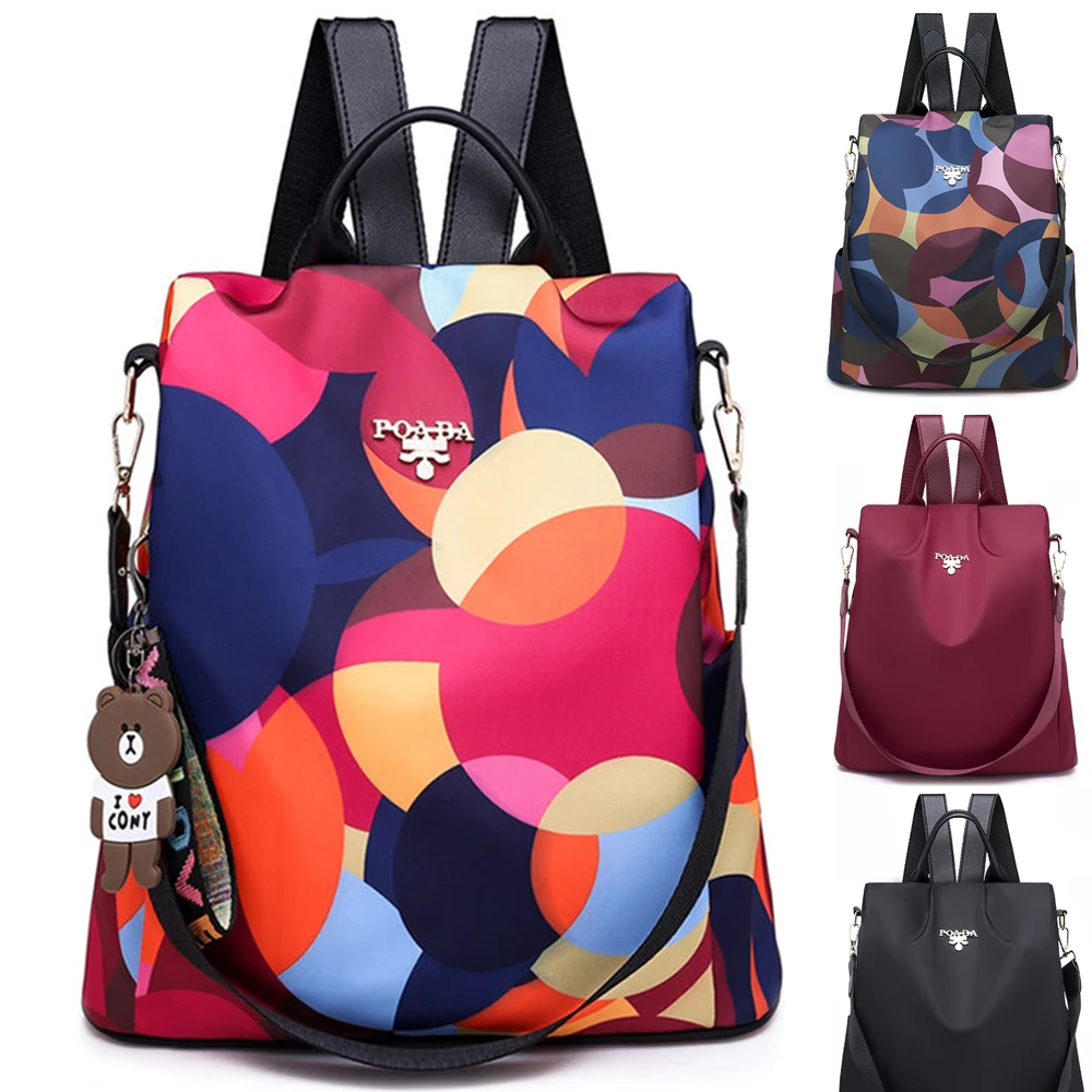 4 стиля женский рюкзак с защитой от кражи вместительный водонепроницаемый из