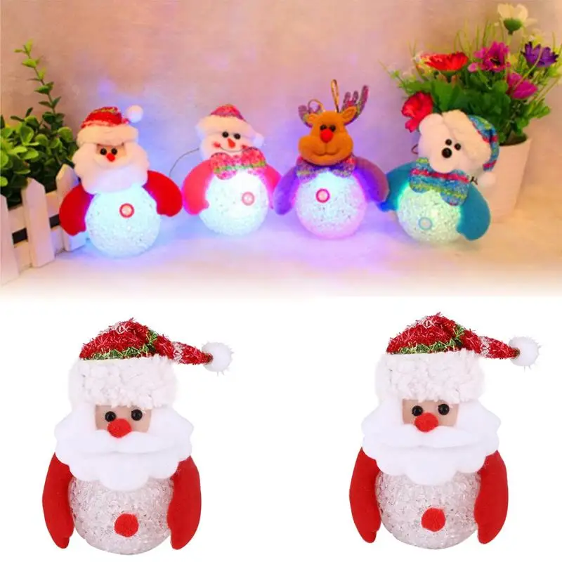 

Night Light Santa Claus LED Night Light White+Red Tree Christmas Decorations Decorations Luminous Atmosphere Lamp Outdoor