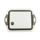 Многофункциональная Складная разделочная доска для посуды 3 в 1, складная раковина, кухонные принадлежности, дренажная корзина, портативные уличные раковины для лагеря