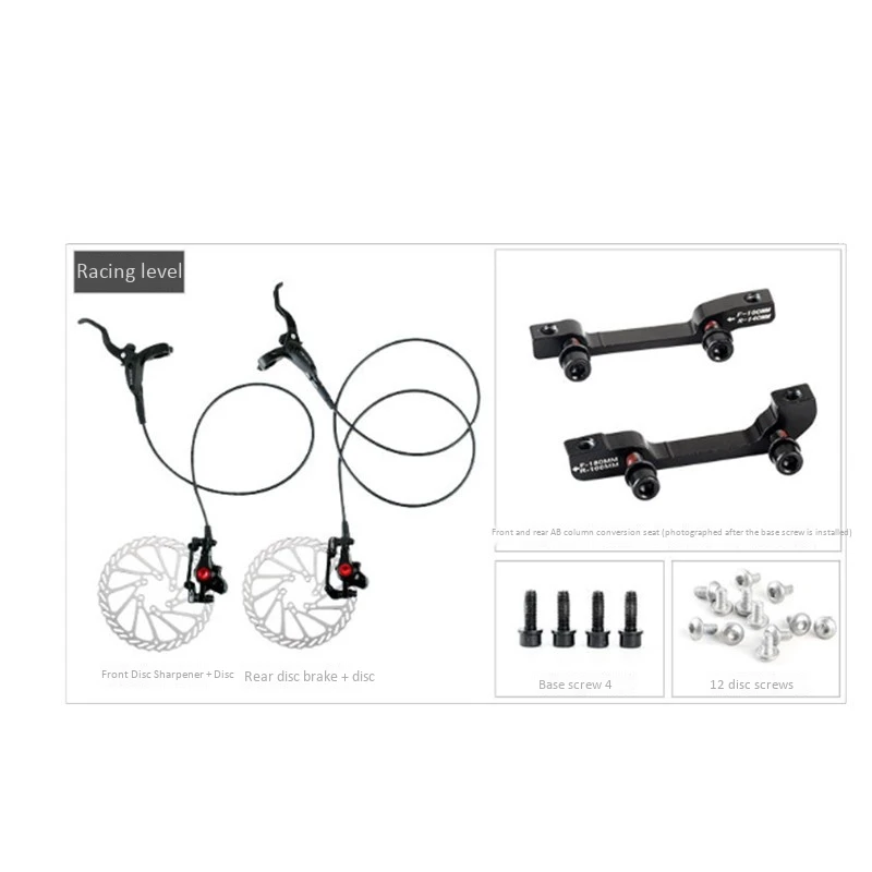 

TRLREQ Disc Brake Set for Mountain Bike Bicycle,Bike,Mechanical Disc Brake Hydraulic Brake Universal