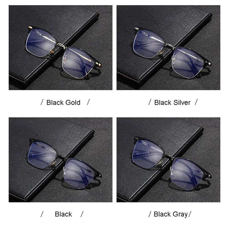 

Plastic Frame Glasses Men Business Style Full Rim Eye Glasses Myopia Spectacles with Spring Hinges New Arrival Anti Blue Ray
