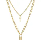 Многослойная цепочка с подвеской-крестом для женщин и мужчин, длинное ожерелье в стиле хип-хоп, бижутерия, хороший подарок, аксессуары