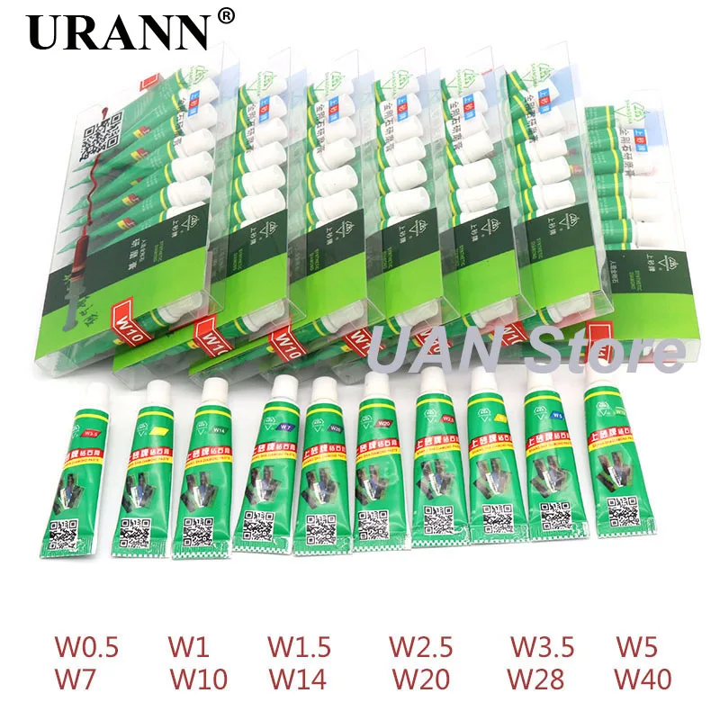 URANN 6 шт. W0.5 ~ W40 алмазный абразивный игла для ввода пасты трубки полировка шлифовка