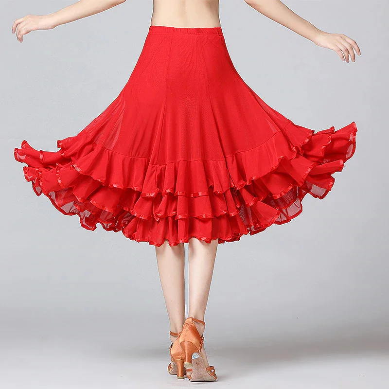 Женские юбки для бальных танцев женские вальса современных танго выступление