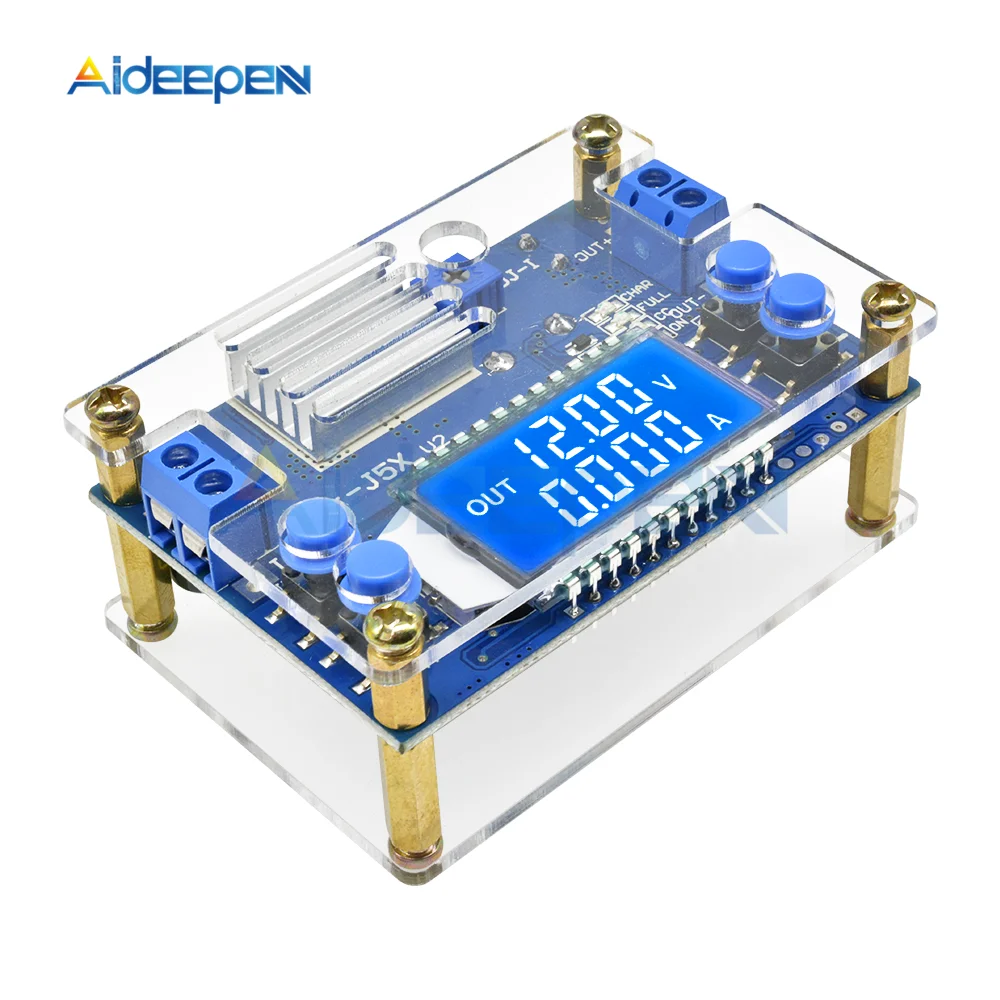 DC-DC 5A CNC понижающий модуль регулируемый постоянный ток напряжения с ЖК-дисплеем 6,5-36 в 6,5 В до 36 в конвертер с Чехол
