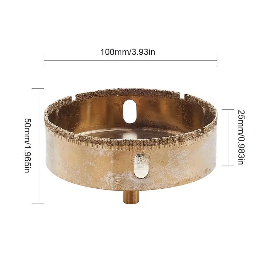 

Utoolmart New 1 Pcs 100mm 110mm 120mm Marble Opener Glass Diamond Hole Saw Drill Bit Cutting Tool Tile Ceramic Drilling Big Size