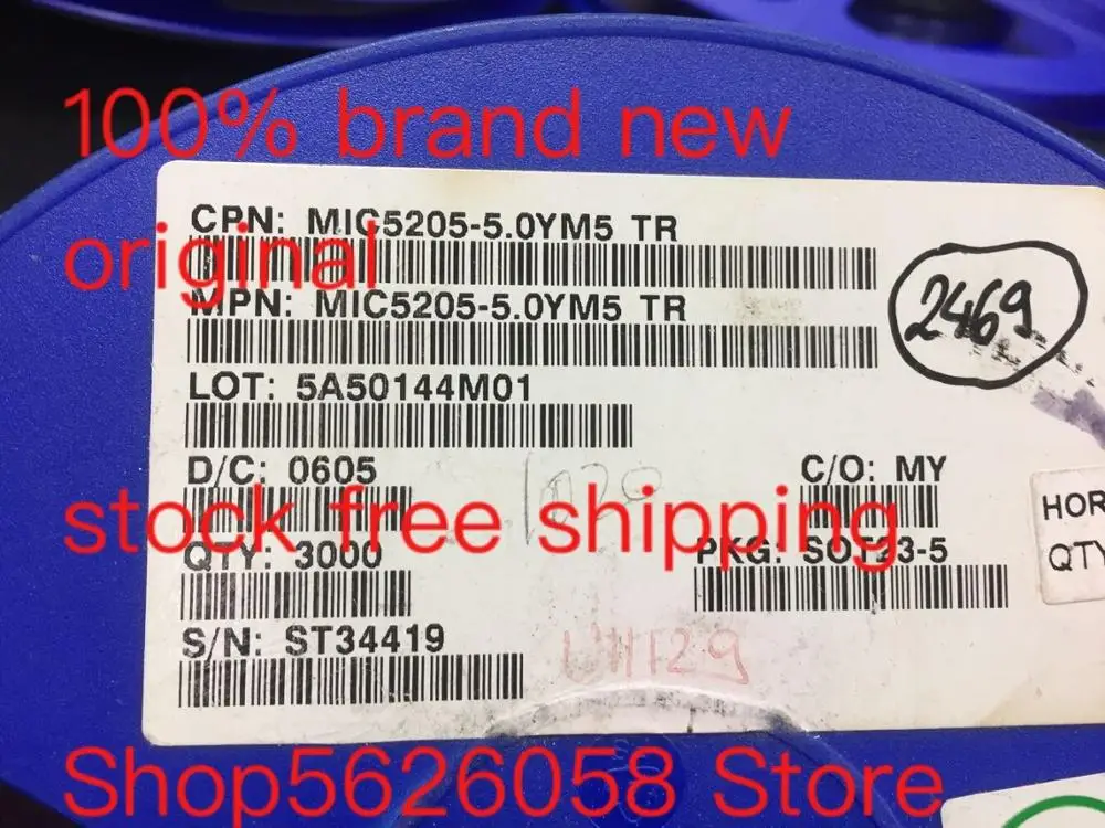 MIC5205 5.0YM5/TR 5.0YM5 TR SOT23 5 100% абсолютно новый в наличии 50 шт./лот|Умные розетки| |