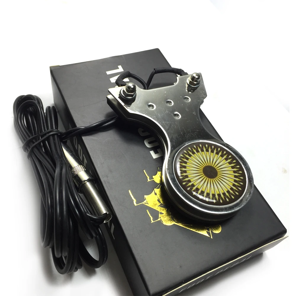 Ножная педаль для тату из нержавеющей стали электропитание тату-машина пистолет