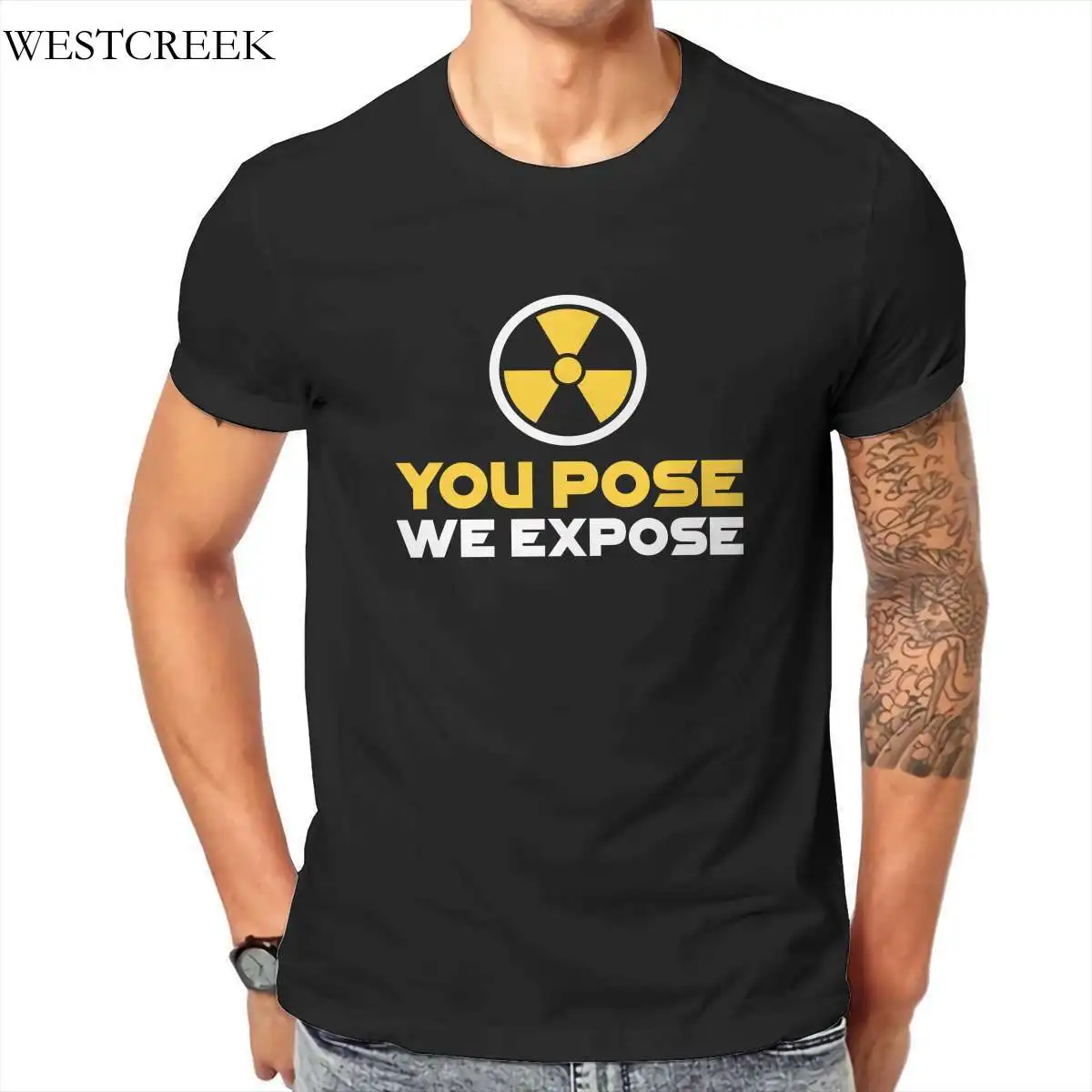 

Оптовая продажа, радиология, рентгеновский подарок WESTCREEK, радиоактивная ядерная футболка, игры, панк, милые Графические футболки 30593