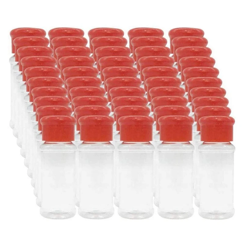 Печать под заказ 50 шт в наборе пустой Пластик бутылки для специй хранения