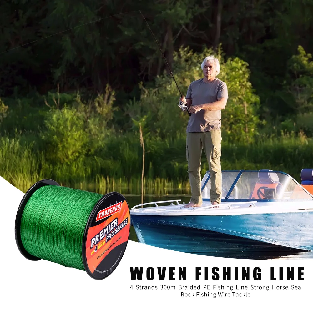 PRO BEROS 4 нити плетеная PE рыболовная леска сильная лошадь морская Рок Рыболовная