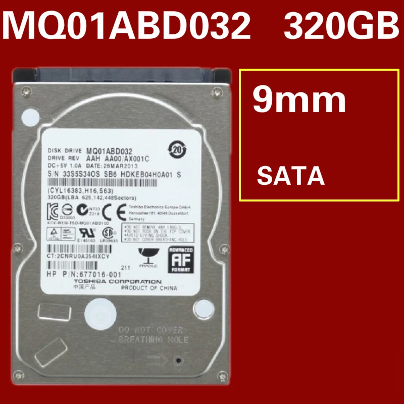 Almost New Original HDD For Toshiba 320GB 2.5