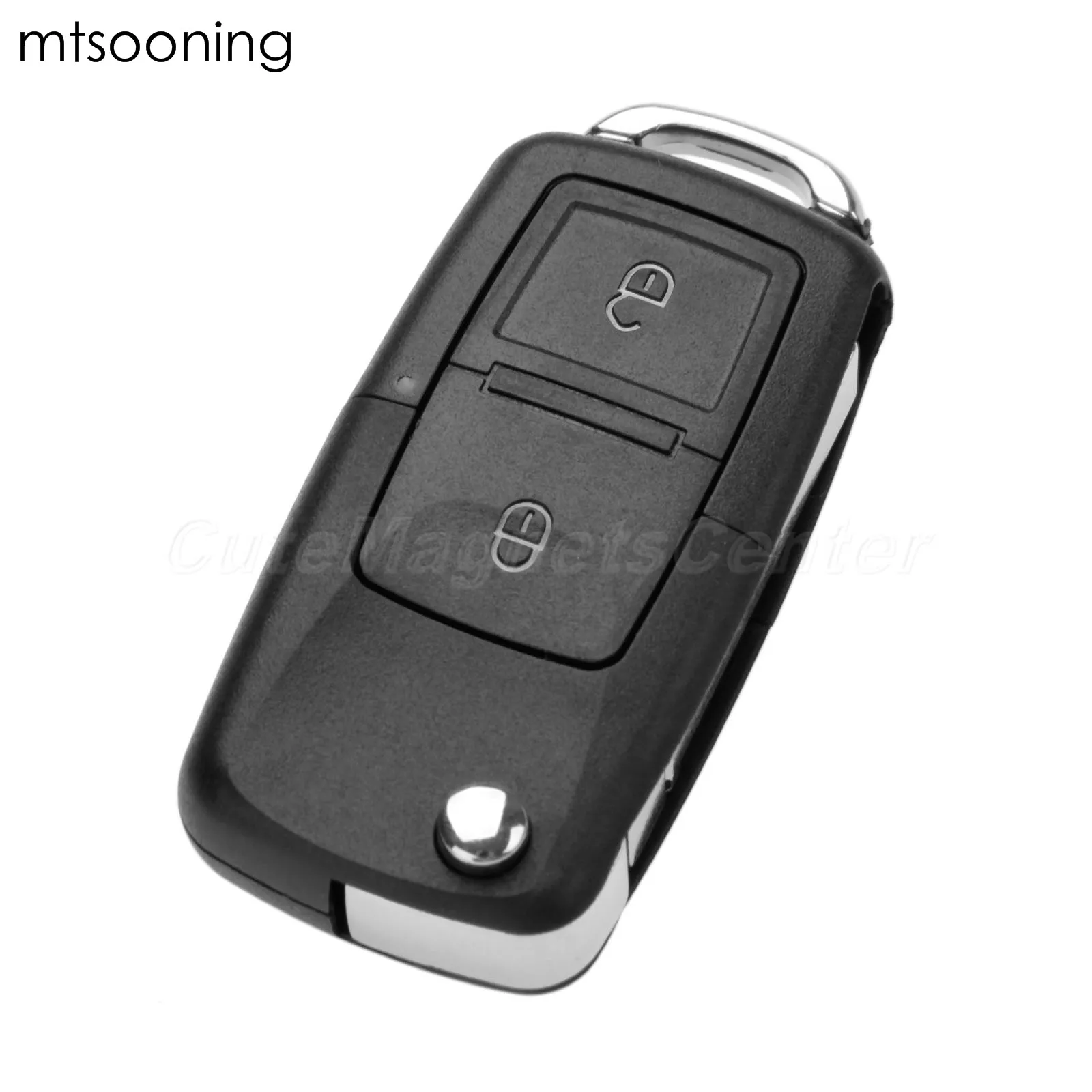 Дистанционный ключ mtsooning с 2 кнопками 434 МГц чип ID48 1J0959753CT лезвие HU66 для VW Volkswagen Bora