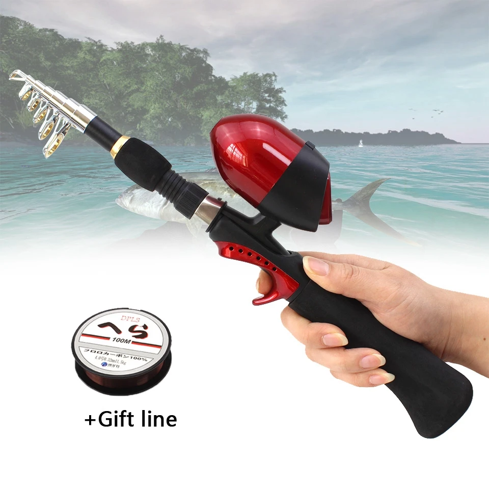 Новинка 1 65 м Удочка портативный складной дорожный спиннинг карбоновая удочка с