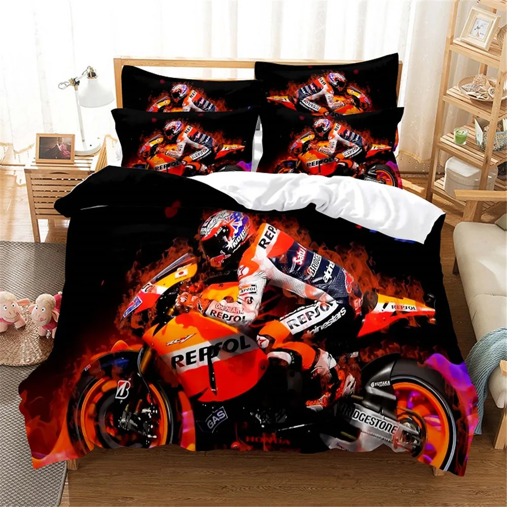 

3D Moto Bedding Set Queen Bedding Duvet Cover Set Bedding Set Bed Cover Cotton Queen Bedroom Bed Cover Set Bed Set Bedding