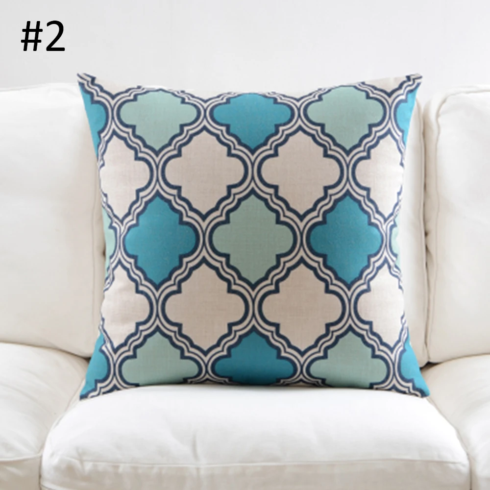 45*45 см Животные Зебра цвет геометрический наволочка чехол из хлопка и льна для