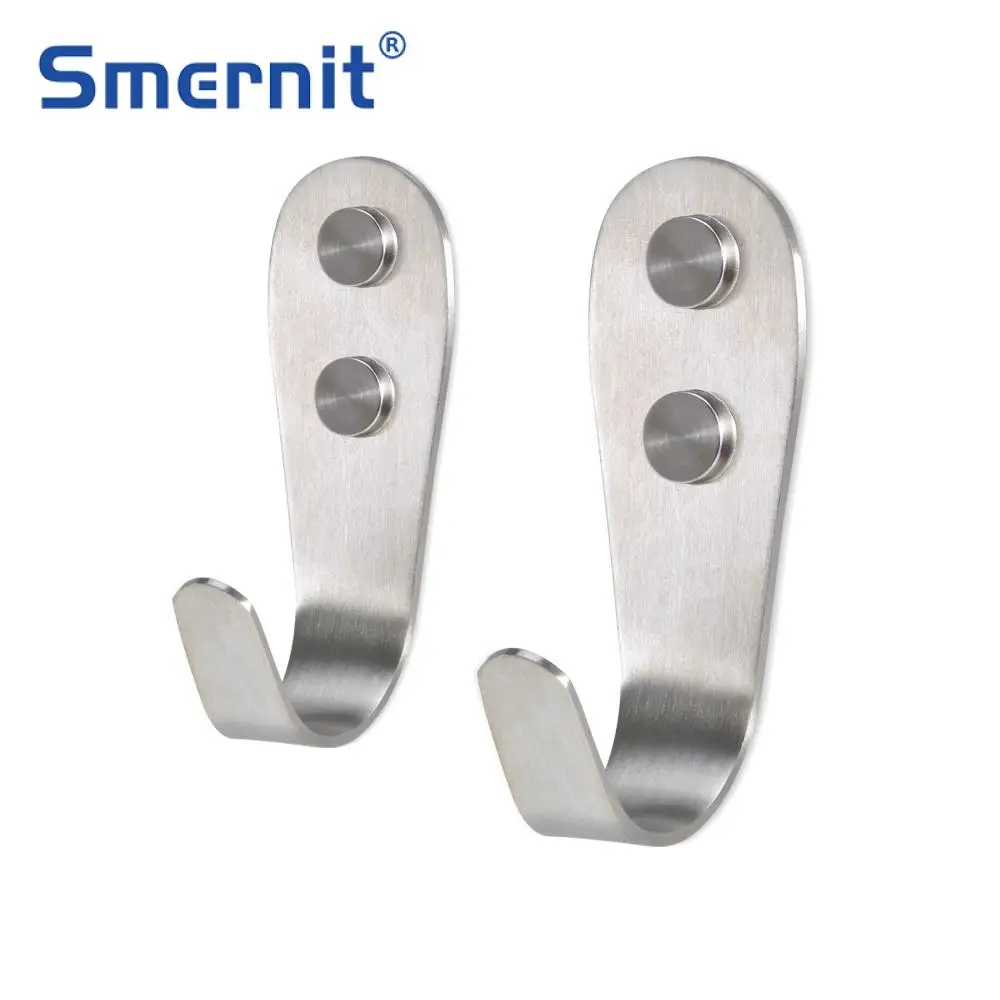 2 шт. настенные крючки для полотенец из нержавеющей стали | Обустройство дома