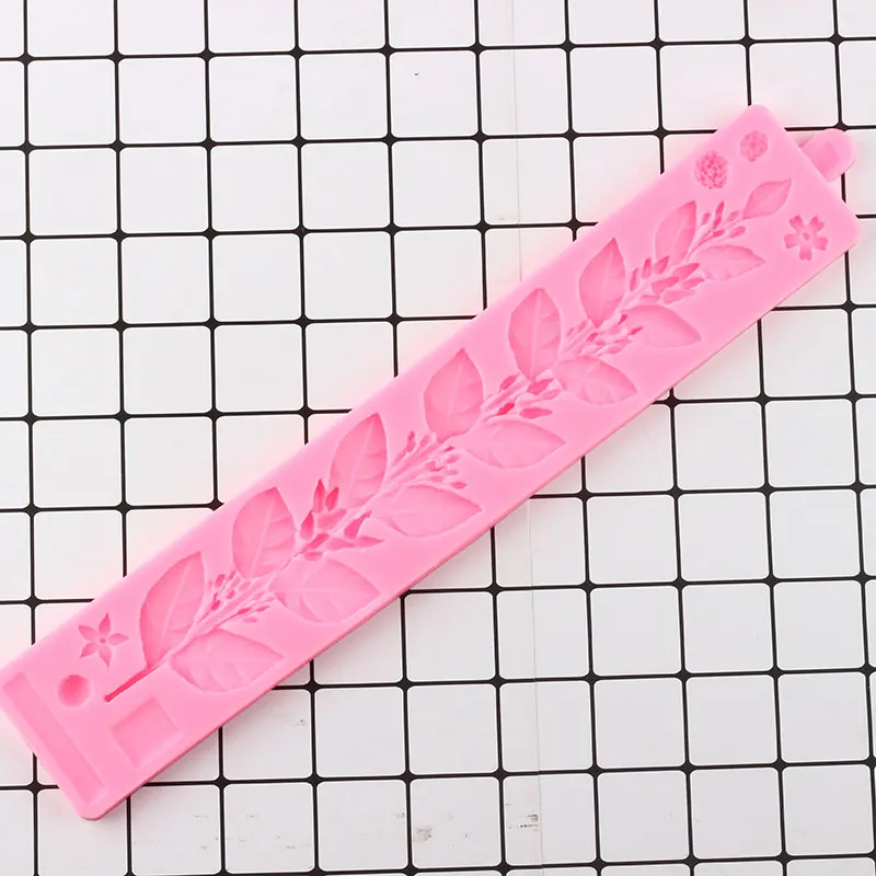 Цветок листья лоза торт границы силиконовые формы свадебный украшения