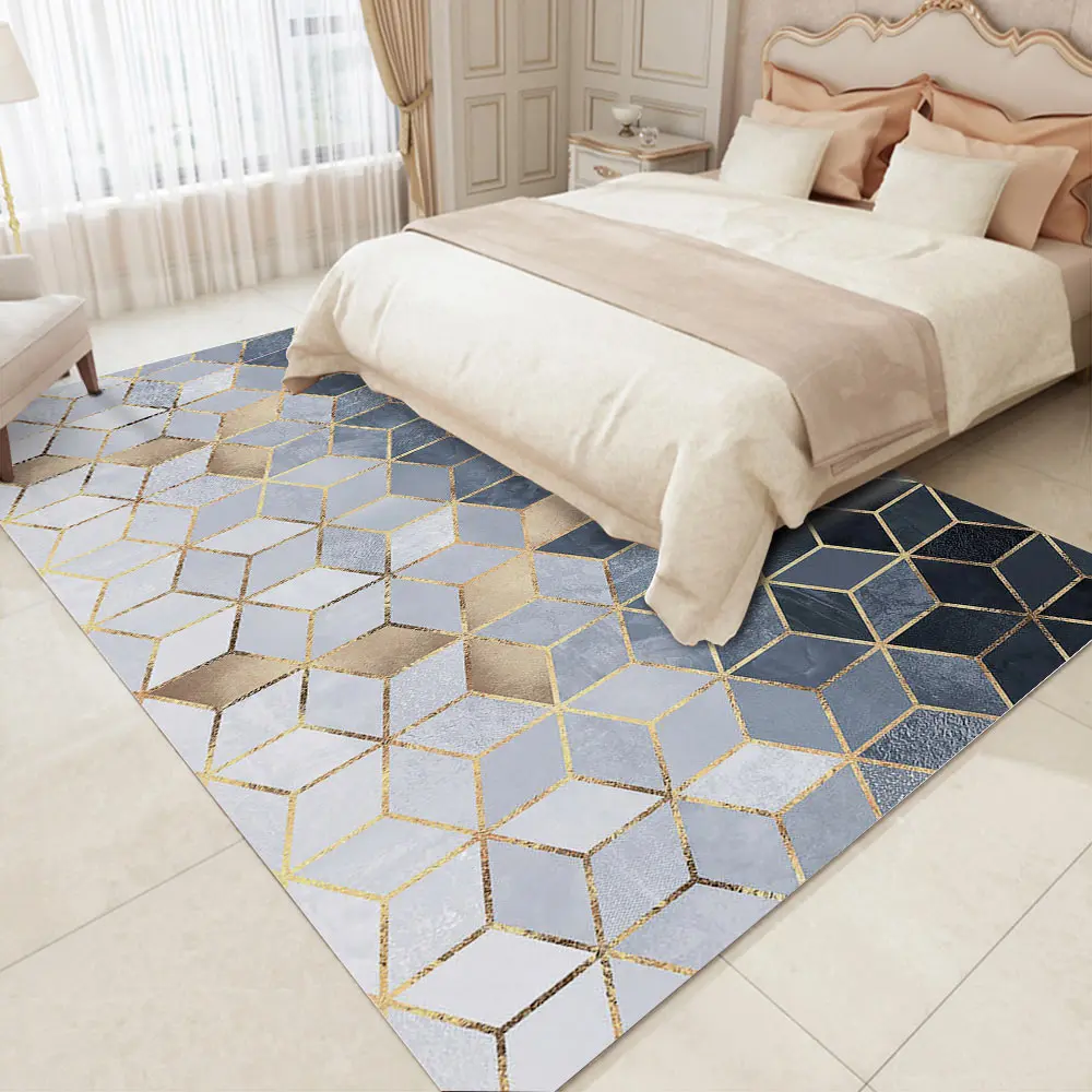 Silstar Tex Rug Gradient Printing Luxury Carpets For Living Room European Fashion Ffluffy rug Mats Yoga Bedroom | Дом и сад
