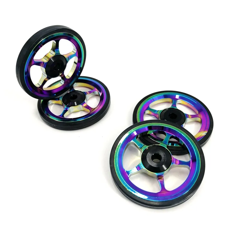 

Litepro For Brompton Easy Wheel Aluminum Alloy Titanium-Plating Rear Rack Easywheel