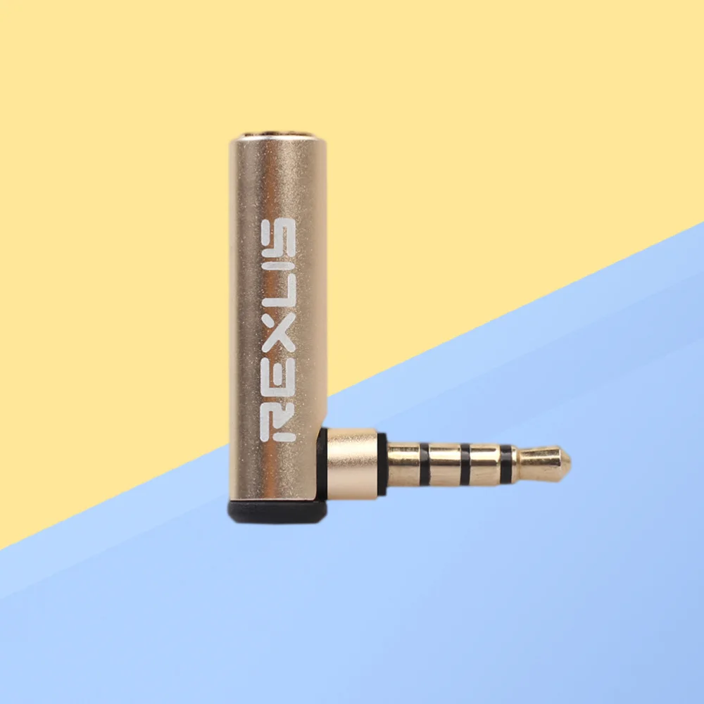 Адаптер 3 5 мм штекер гнездо 90 градусов для мобильных телефонов планшетов