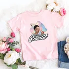 Новинка лета 2020, одежда для маленьких девочек, модная повседневная футболка в стиле Харадзюку, одежда розового цвета для мальчиков