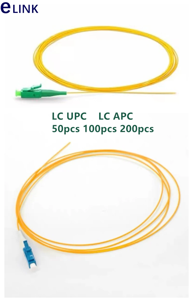 50pcs100pcs200pcs Водонепроницаемая волоконно 0 9 мм SM LC/UPC LC/APC 1 5 м оптоволоконный кабель