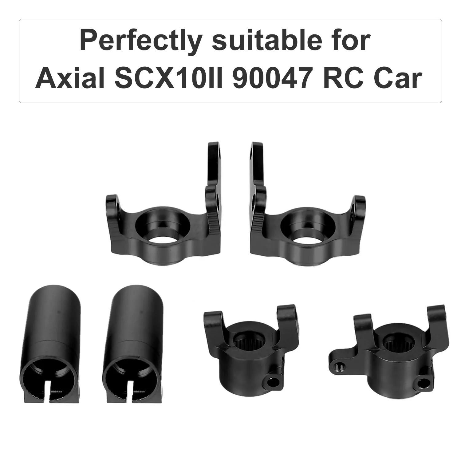 

Metal Front Steering Knuckles C Hub Carrier Rear Axle Lock Out Set for Axial SCX10 II 90046 90047 High Quality RC Car Parts