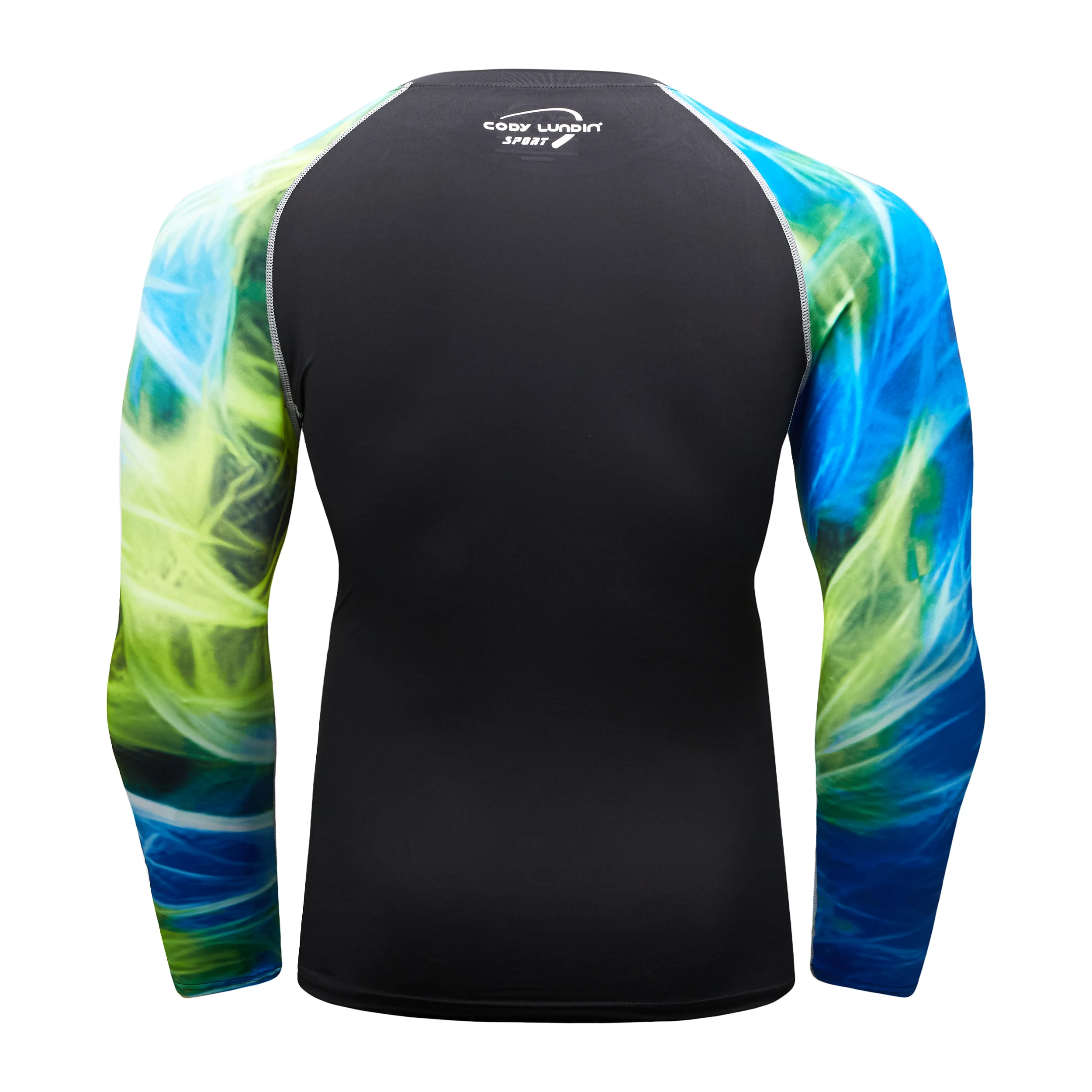 Новый дизайн заводская цена Мужская компрессионная рубашка с длинным рукавом и