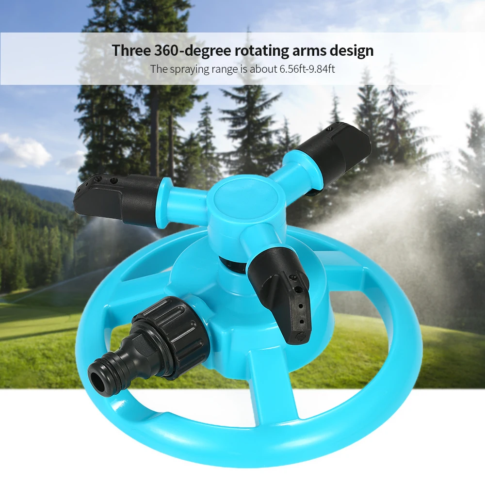 360 градусов автоматический вращающийся садовый газонный спринклер полив