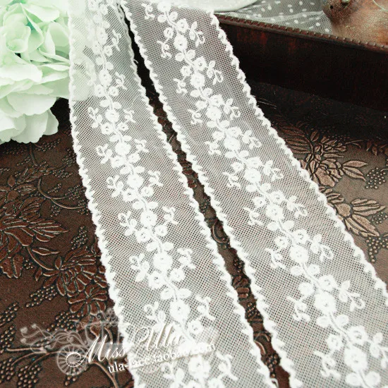 Кружевная ткань с вышивкой 13 м/упак. шириной 5 см аксессуары для двусторонней